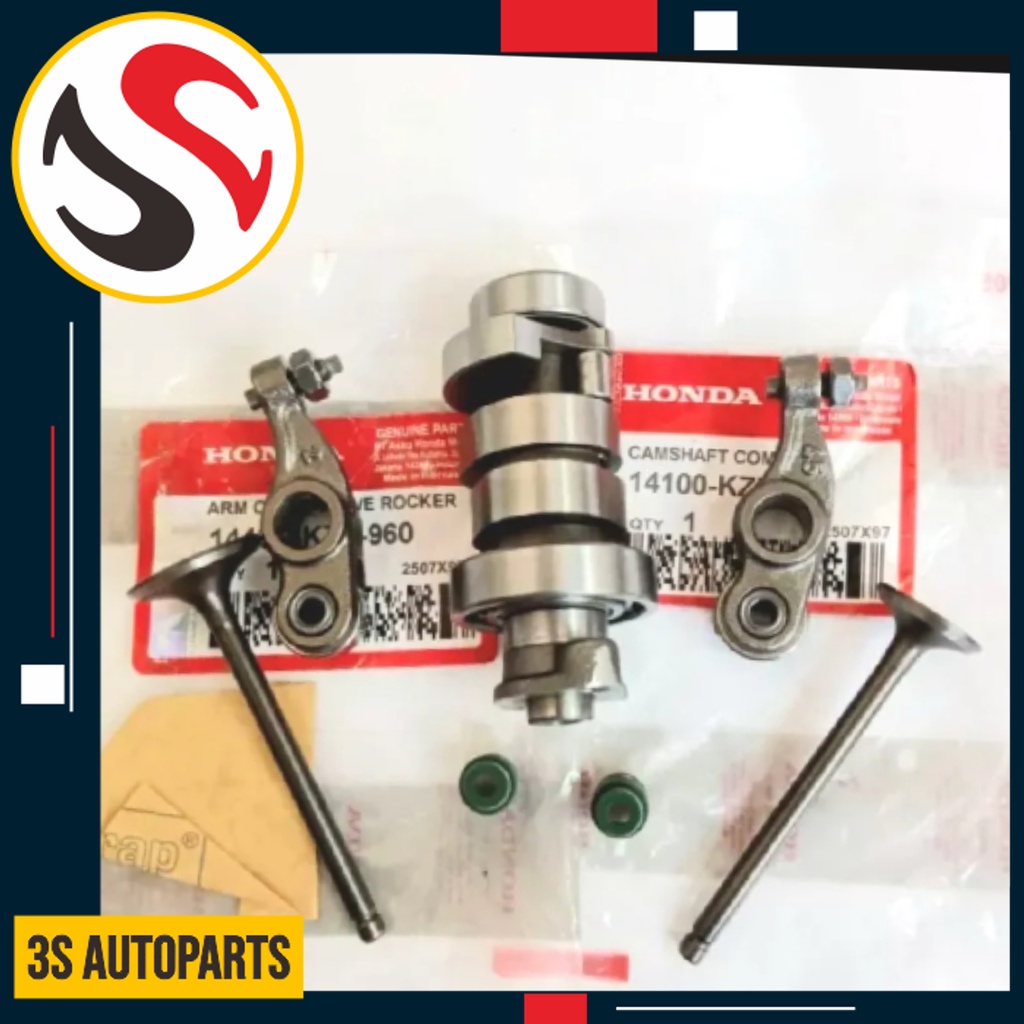 Paket Noken As+Pelatuk Platuk+Payung Klep+Seal Klep Set Assy Honda Beat Fi Spacy Fi KZL Original