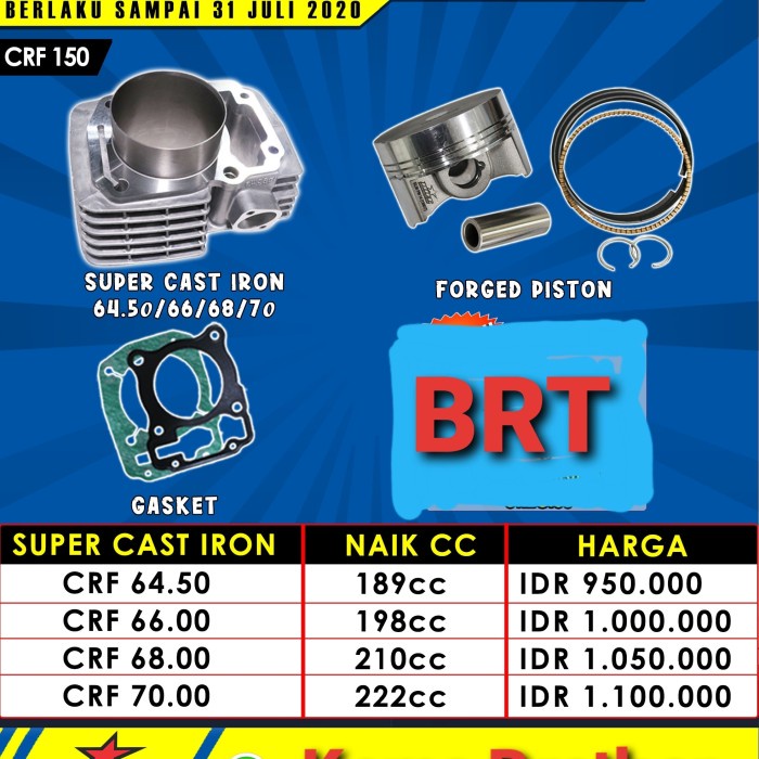 ✨Termurah Blok Crf Brt 68Mm Casting Iron Limited
