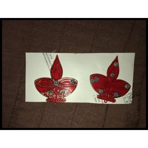 

DISKON ACRYLIC STICKER - RED DIYA DESIGN - A SET OF 2 PCS STICKERS !!!!!!