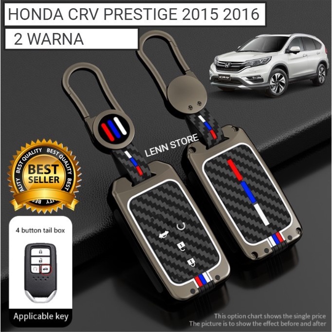 Cover Sarung Kunci Remote Logam Carbon Honda CRV PRESTIGE 2015 2016 star