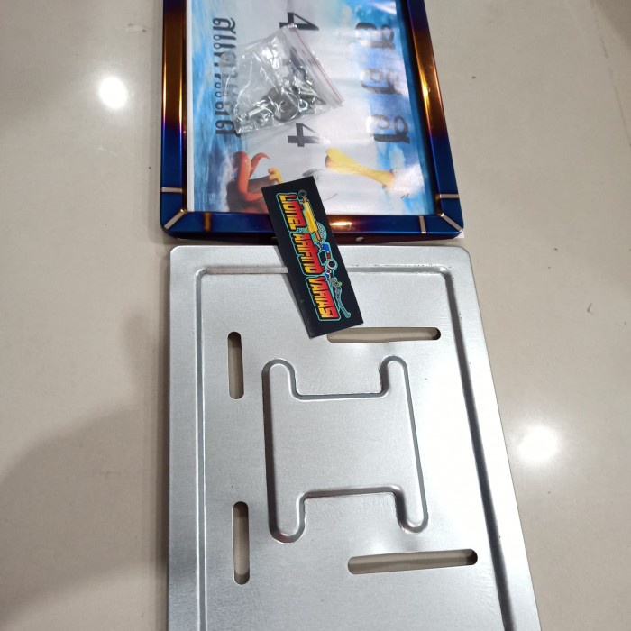 Cover plat nomor motor variasi thailook plat motor variasi twotone 2pc murmer