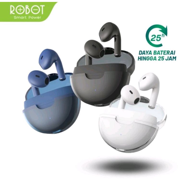 Headset Bluetooth TWS ROBOT FLYBUDS T20 Bluetooth 5.3 ORIGINAL
