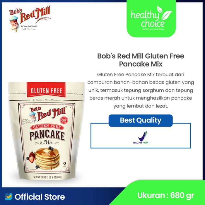 

Baru!! b's Red Mill Gluten Free Pancake Mix 680 gr