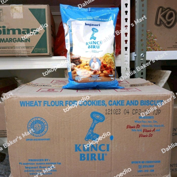 

Promo!! Tepung Terigu gasari Kunci Biru Premium 1 Kg x 12 /Dus Instant