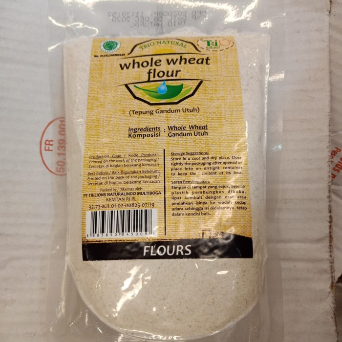 

TRIO NATURAL WHOLE WHEAT FLOUR 500GR