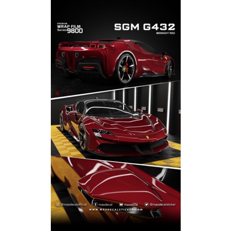 MAXDECAL Premium Wrap Film 9800 - MIDNIGHT RED