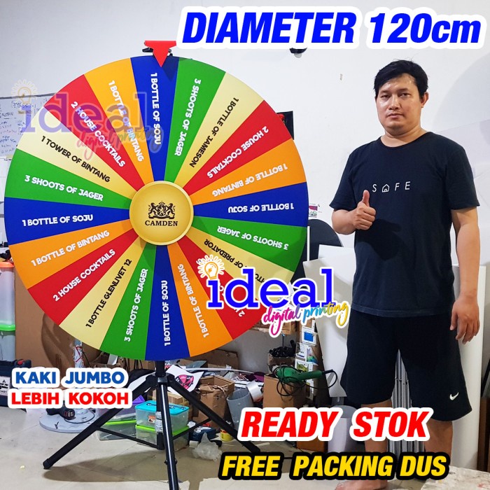 

Roda undian 120 cm / roda keberuntungan / wheel of fortune