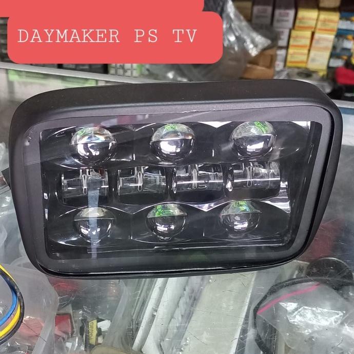 TERLARIS LAMPU REFLEKTOR HEADLAMP DAYMAKER LED VESPA PS KOTAK TV SALE