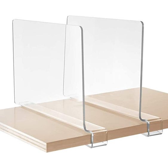 Murah Sekat baju /Sekat buku Serbaguna Akrilik Elegan