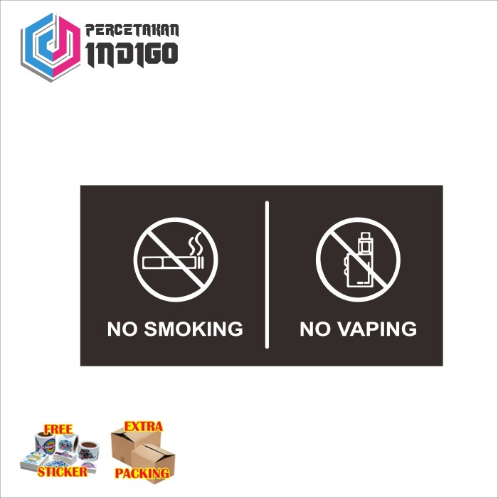 

Terlaris sign akrilik acrylic papan no smoking no vaping Keren