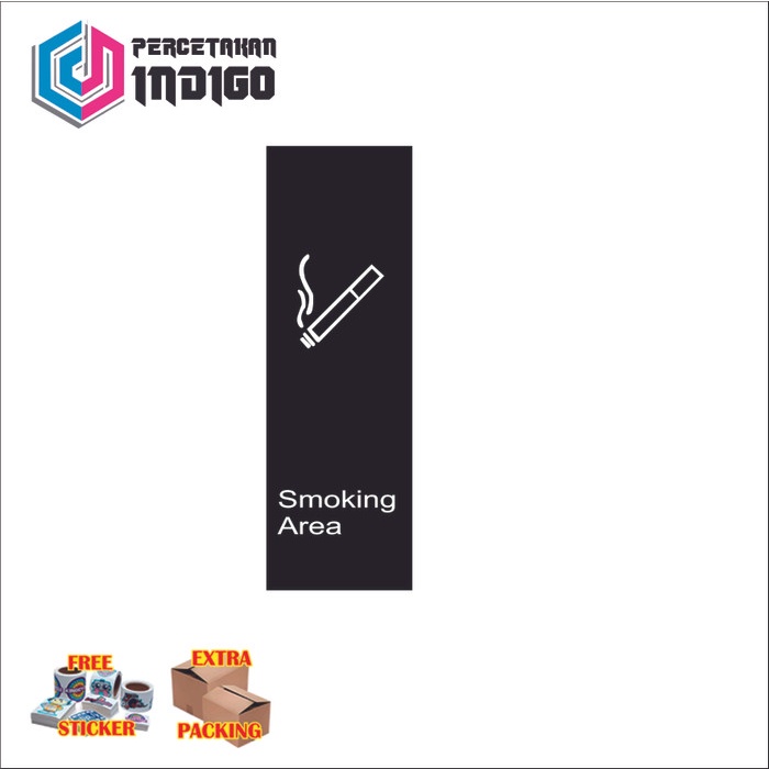 

Promo sign akrilik acrylic smoking area Elegan