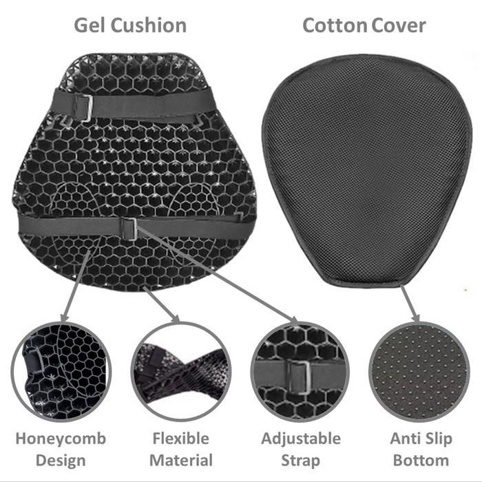 Hipu Bantalan Peredam Jok Motor Honeycomb Seat Cushion Anti Shock