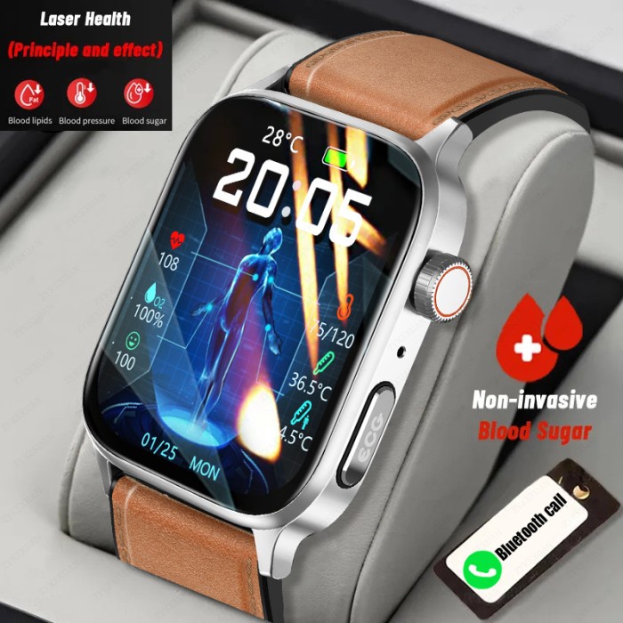 EYD HEALTH SMART WATCH BLOOD SUGAR ECG ELECTROCARDIOGRAM JAM SMART