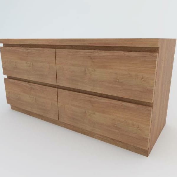 Promo Lemari Ruang Tamu Drawer Laci Kayu Jati Belanda Natural Putih Terbaru Laci