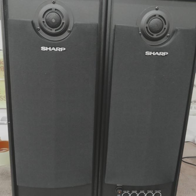 Speaker Active Sharp Cbox Asp350Bl Audio Speaker Aktif Sharp  Kualitas Premium