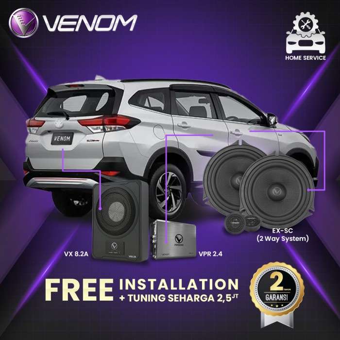 Promo Venom Express Toyota Rush Paket Audio Mobil Gratis Pasang Tuning Terbaru