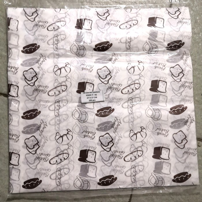 Promo Kertas Nasi Motif 27X27 Anti Lengket