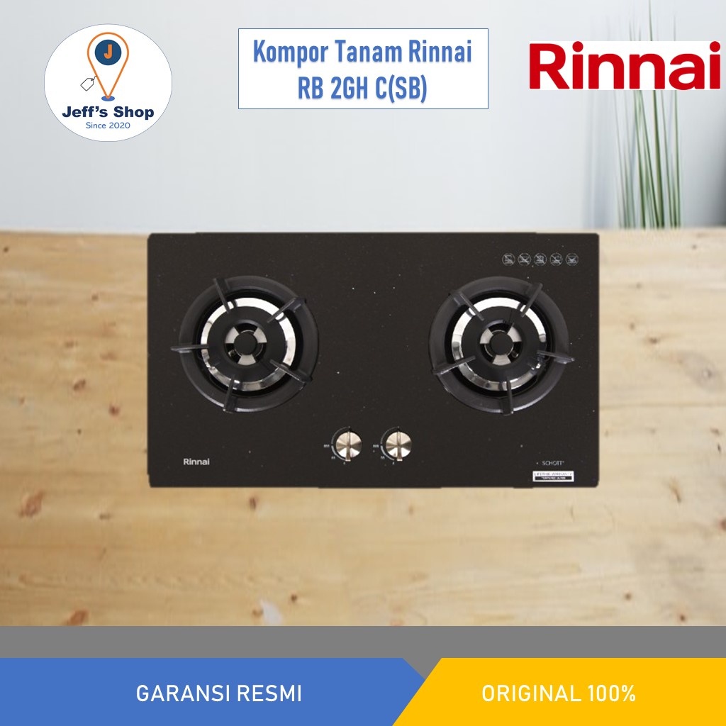 Kompor Tanam Rinnai 2 Tungku RB 2GH C (SB)
