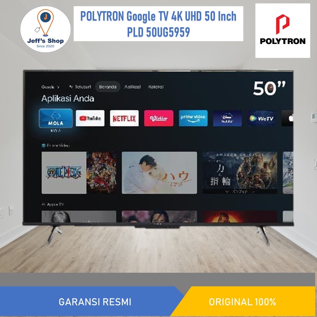 POLYTRON Google TV 4K UHD 50 Inch PLD 50UG5959