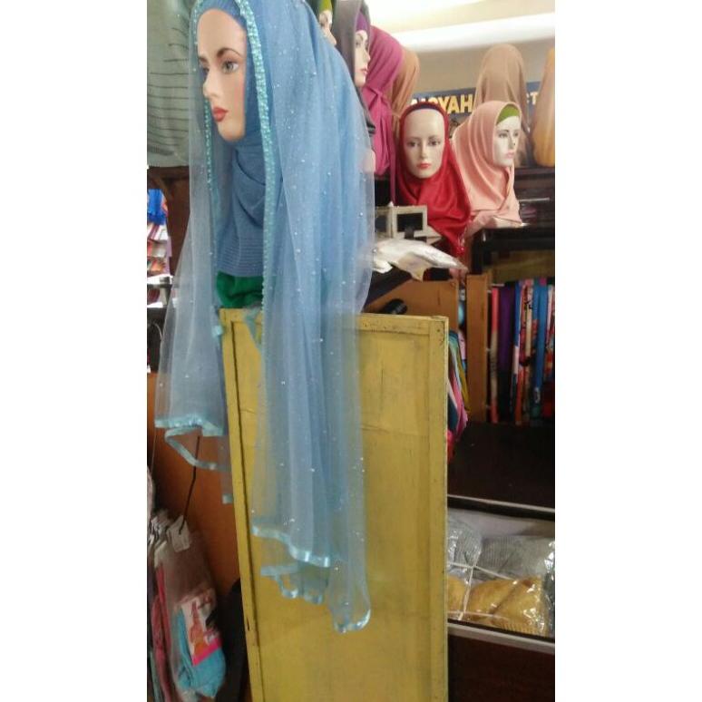 New Veil tile Pengantin full mutiara/ slayer pengantin mutiara/kerudung pengantin panjang/ kerudung 