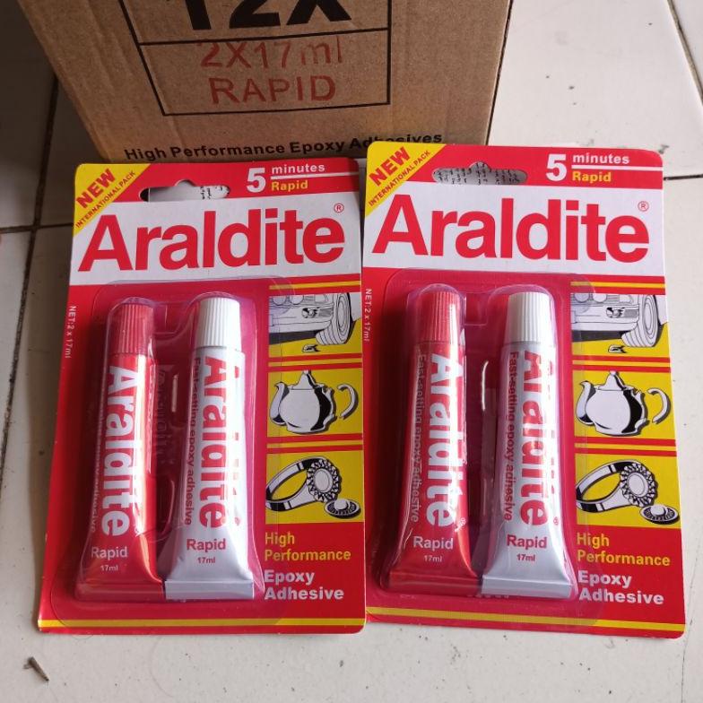 

Miliki Lem Epoxy Besi rapid cepat 5 menit/Araldite merah ..