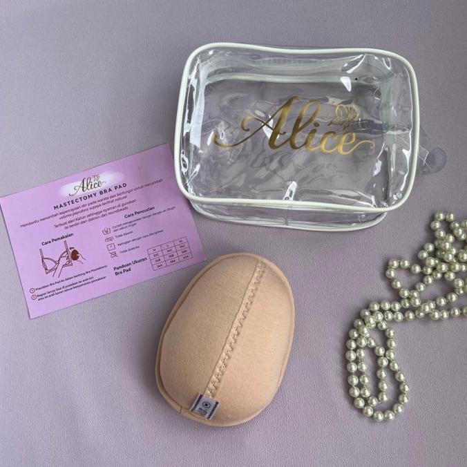 Alice Bra Insert Pad Mastektomi BH Busa Penyumpal Breast Cancer Katun