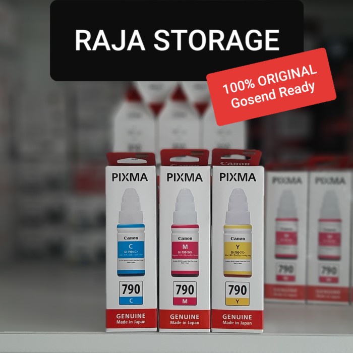 

Ready Canon Gi790 Colour Ink Tinta Warna Botol 70Ml Gi 790 Original Ori