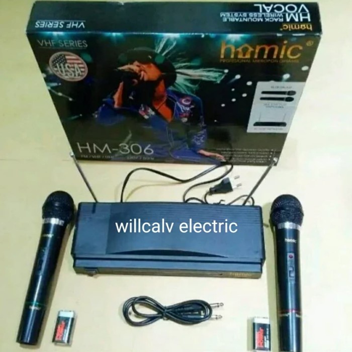 MIC WELLES HOMIC 2 MIC HM306 - MIC WELLES WIRELESS 2 MIC HOMIC HM306