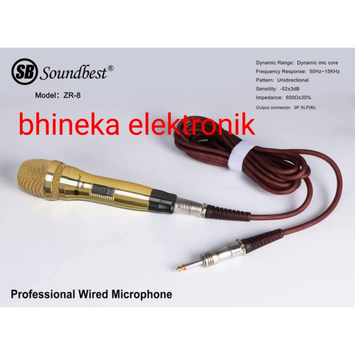 mic kabel soundbest ZR-8 mic soundbest zr8