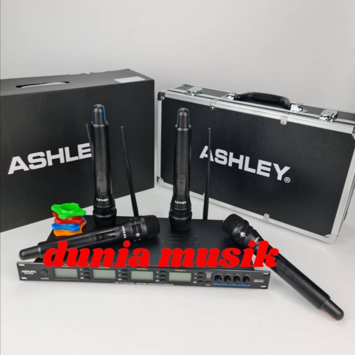 mic wireless Ashley MC FOUR MCFOUR 4 microphone handheld original