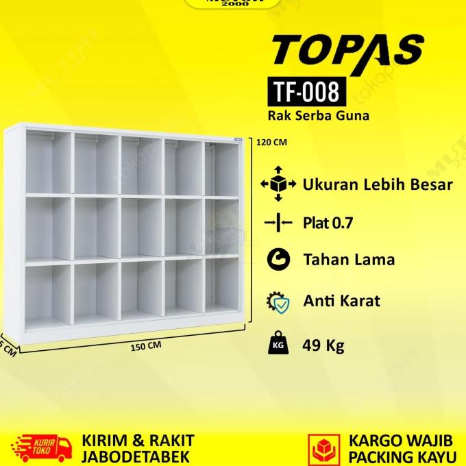 

New Topas Tf-008 Lemari Besi Multifungsi Rak Multifingsi Rak Helm Pengiriman Cepat