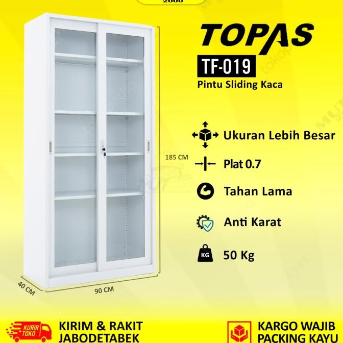 

Terbaik Topas Tf-019 Lemari Arsip Kantor Lemari Besi - Sliding Kaca Stok Terbatas