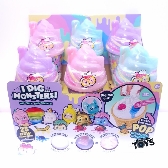 I DigMonsters Pop Surprise Sundae Single Pack Miniature Collectible Ready
