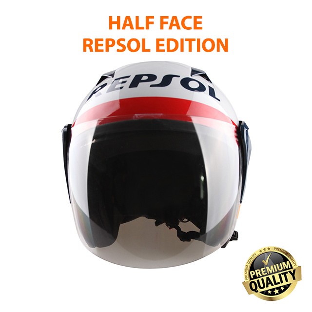 Helm Half Face Repsol Sni Edisi Repsol Dewasa
