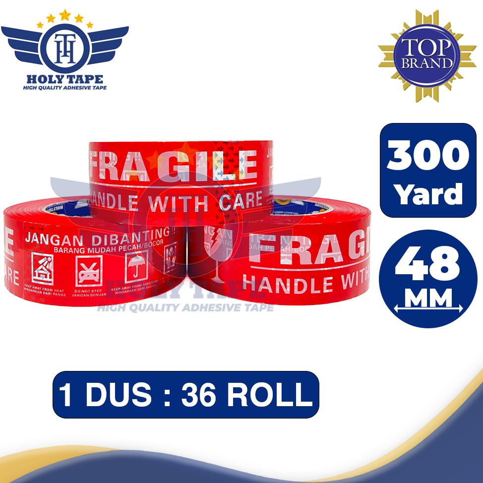 

Baru LAKBAN FRAGILE 300 YARD FULL MERAH HOLYTAPE KUALITAS DAIMARU ..