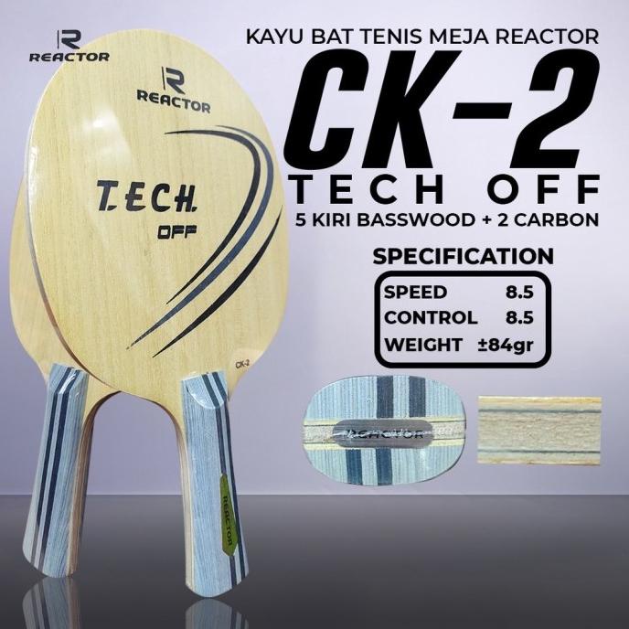 reactor ck-2 kayu bet tenis meja pingpong