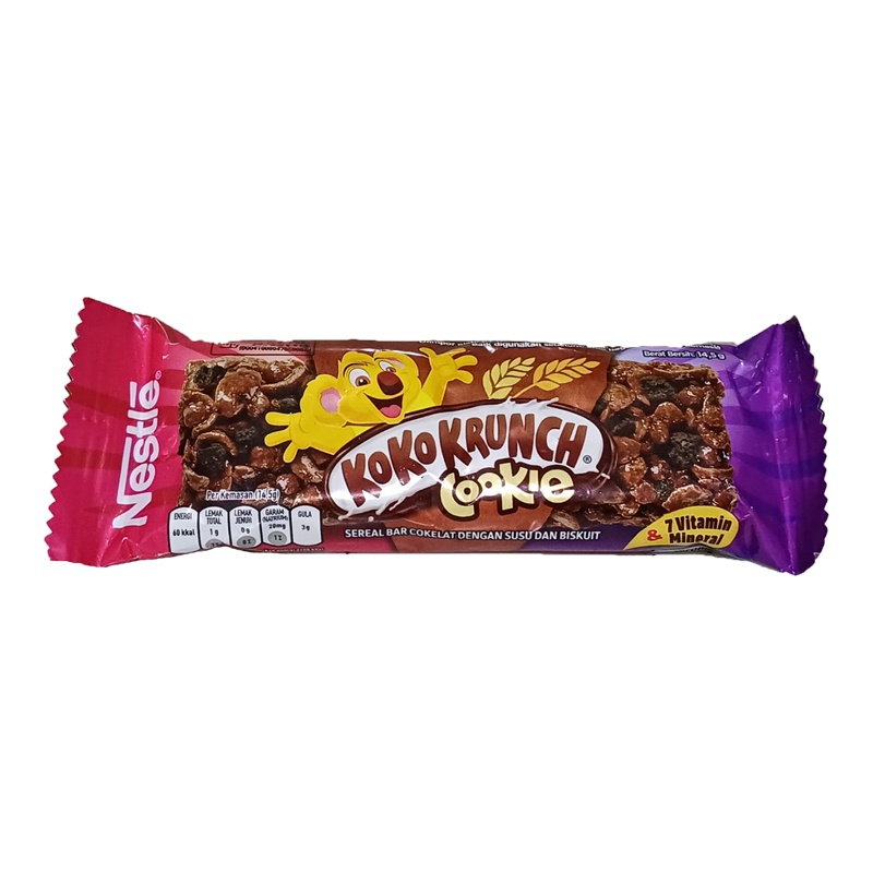 

KOKO KRUNCH Sereal Bar Cokelat Susu Biskuit 14,5 g