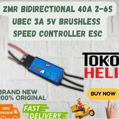 ZMR Bidirectional 40A 2-6s UBEC 3A 5V Brushless Speed Controller ESC