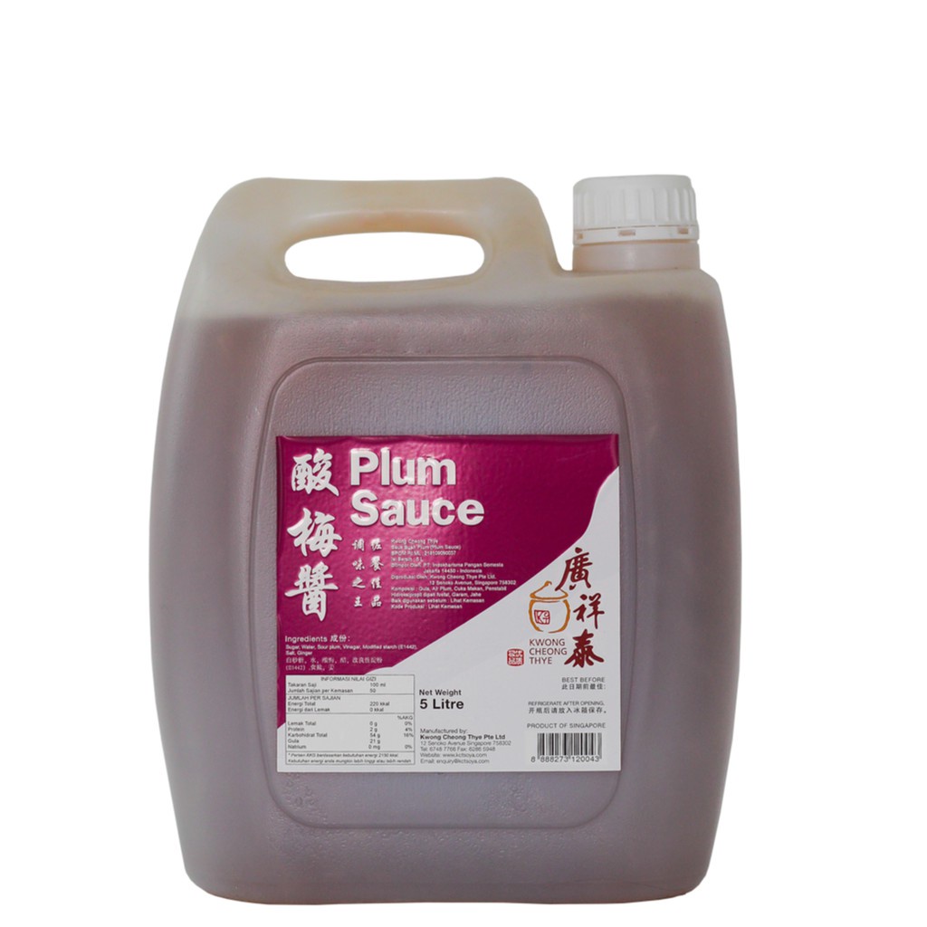 Plum Sauce "Ong Cheong Thye" / Kct Sauce / Sauce Buah Plum