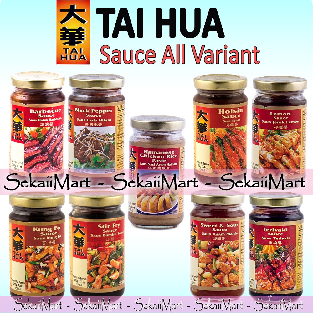 

Tai Hua Saus Bumbu Lengkap Jar 150Ml - Taihua Instant Cooking Sauce All Variant Da Hua