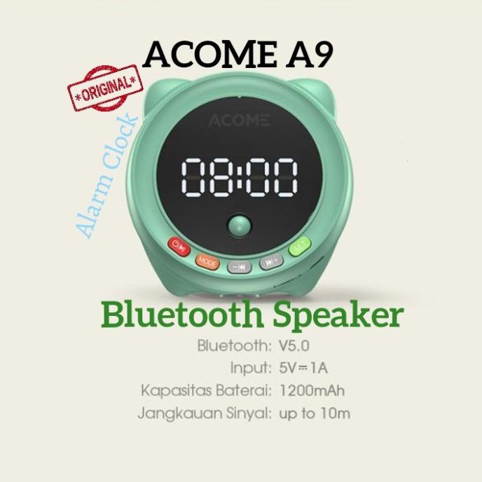 ACOME A9 Alarm Clock Bluetooth Speaker with LED Display