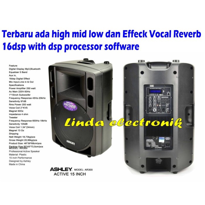 Speaker Aktif Ashley Ar300 Ashley Ar 300 1Bh Garansi Resmi Original Masih Ready