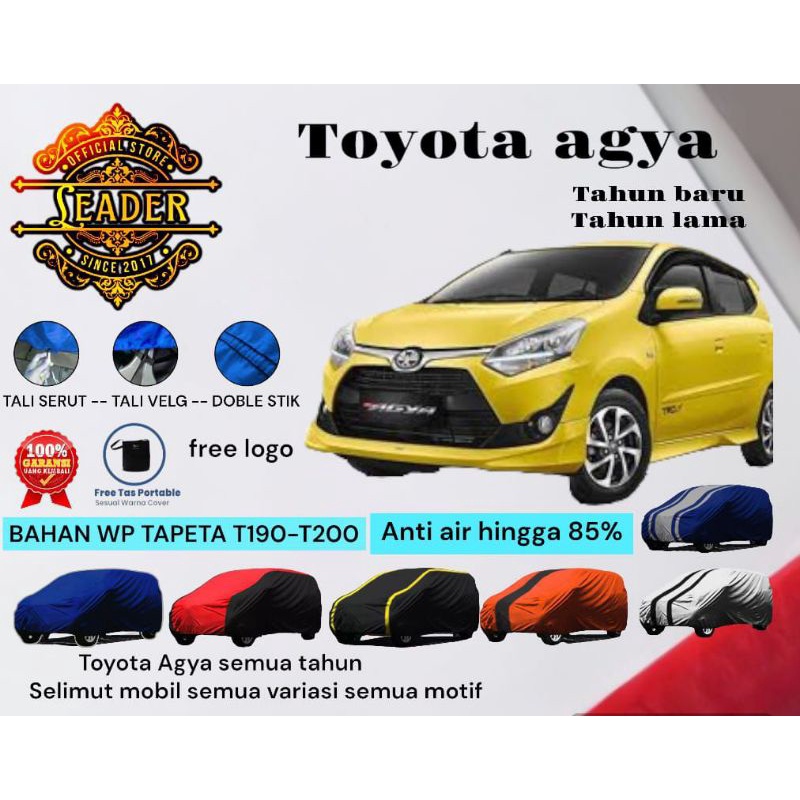 selimut mobil Toyota Agya lama selimut mobil all new agya cover mobil semi outdoor murah meriah anti