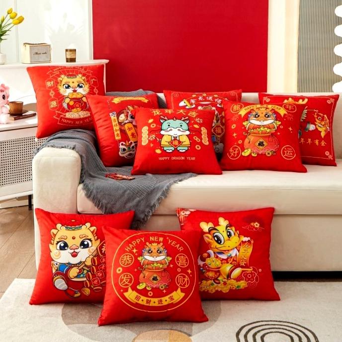 

Trend Sarung Bantal Naga 2024 Kado Souvenir Imlek Pillow Case Imlek Murah Terbaik