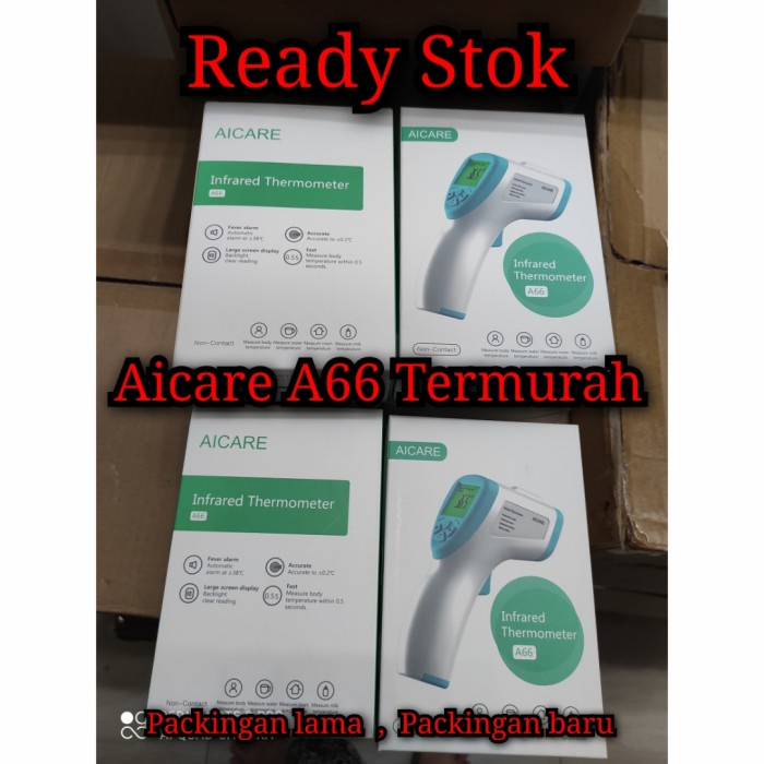 NEW AICARE A66 THERMOMETER INFRARED TERMOMETER AICARE A66 IMPORT ASLI ORIGINAL TERBARU