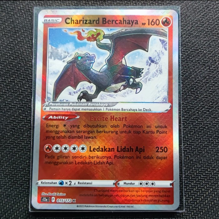 CHARIZARD BERCAHAYA POKEMON TCG INDONESIA