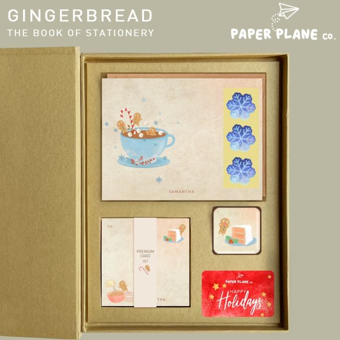 

Promo! Stationery Gift Set "Gingerbread" Kado Hampers Natal Christmas