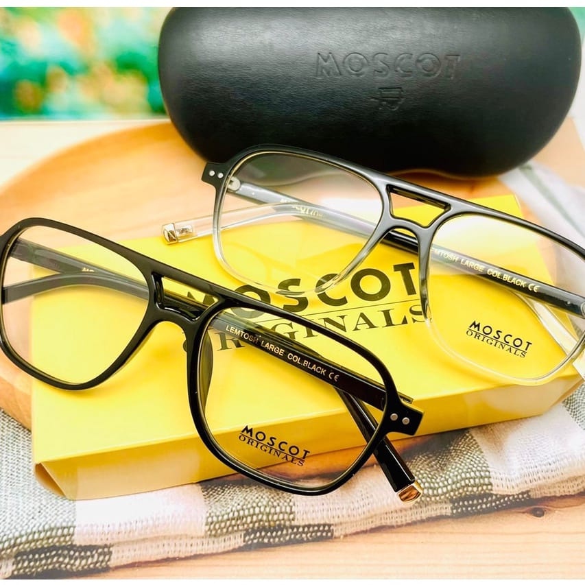 Frame Kacamata Byron (Free Box+Lap) Kacamata Vintage Frame Bulat Kacamata Pria Wanita Lensa Bluecroc