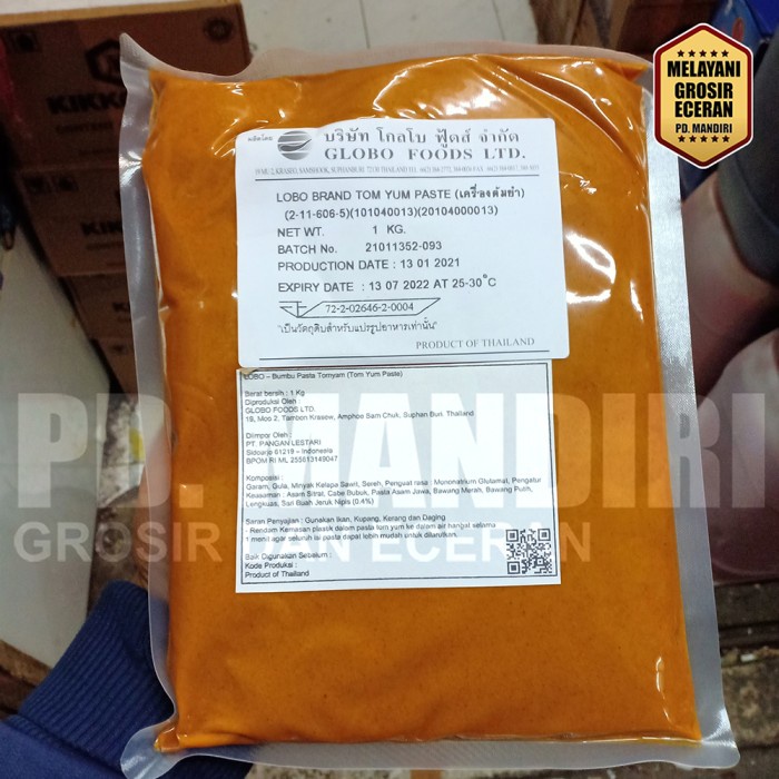 

Promo Lobo Tom Yum Paste 1 Kg