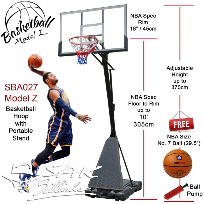 Promo Portable Basketball Hoop Z - Rim Bola Basket Ring Outdoor Indoor Nba